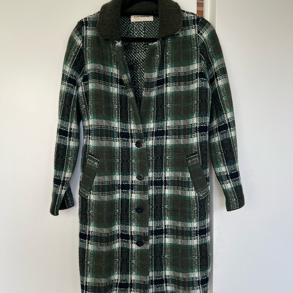 Aldomartins for Anthropologie Plaid Cardigan Sweater coat - Picture 7 of 8